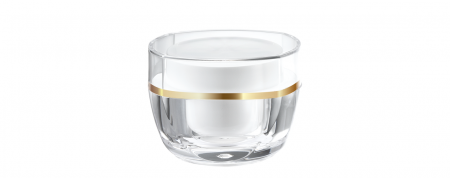 Barattolo quadrato in acrilico da 50ml - Imballaggio KDA-50 Violet Blossom